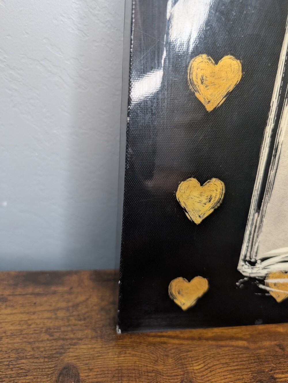 Black & Gold No.5 Perfume Bottle Wall Art - Picture 3 of 3